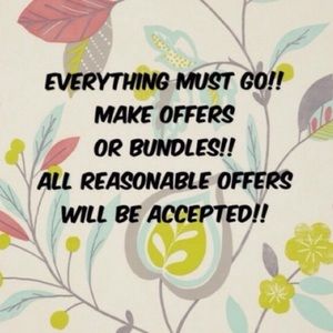 Offers welcome!